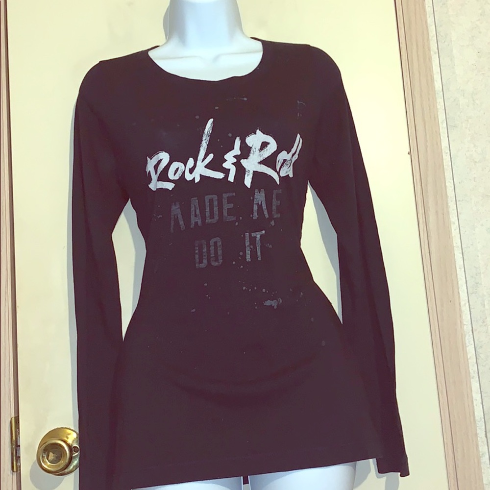 Rock & Roll made me do it long sleeve soft T